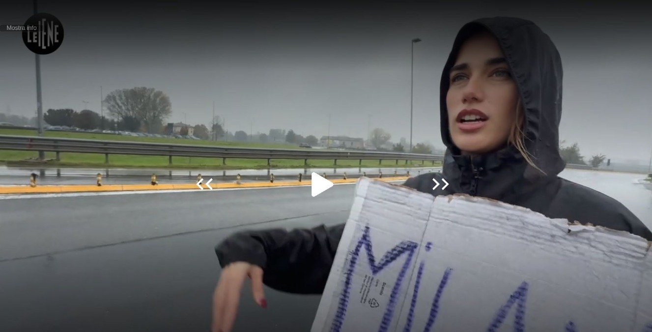 Le Iene, la sfida a Clara: tornare da Catania a Travedona Monate in 96 ore senza soldi né telefono - Credit Foto Le Iene Mediaset