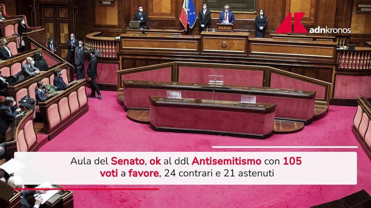 Ddl antisemitismo, via libera dal Senato - 