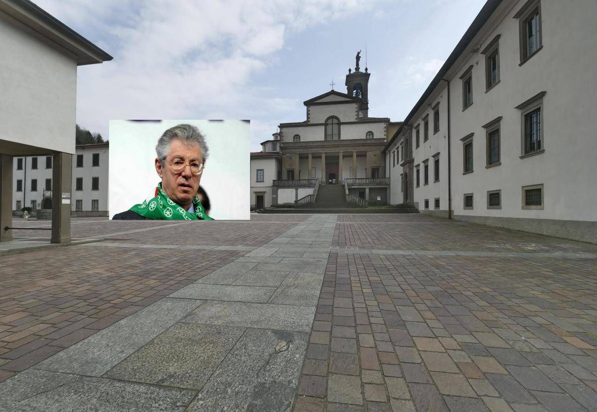 Bossi, oggi i funerali a Pontida: solo vecchi amici e pochi ospiti al monastero di San Giacomo - 
