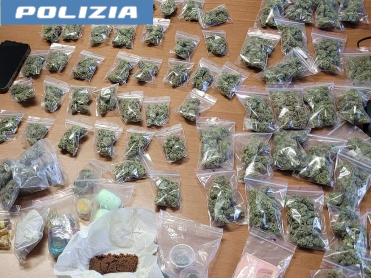 Polizia di Catania arresta due giovani con oltre 600 grammi di droga nel veicolo - 
