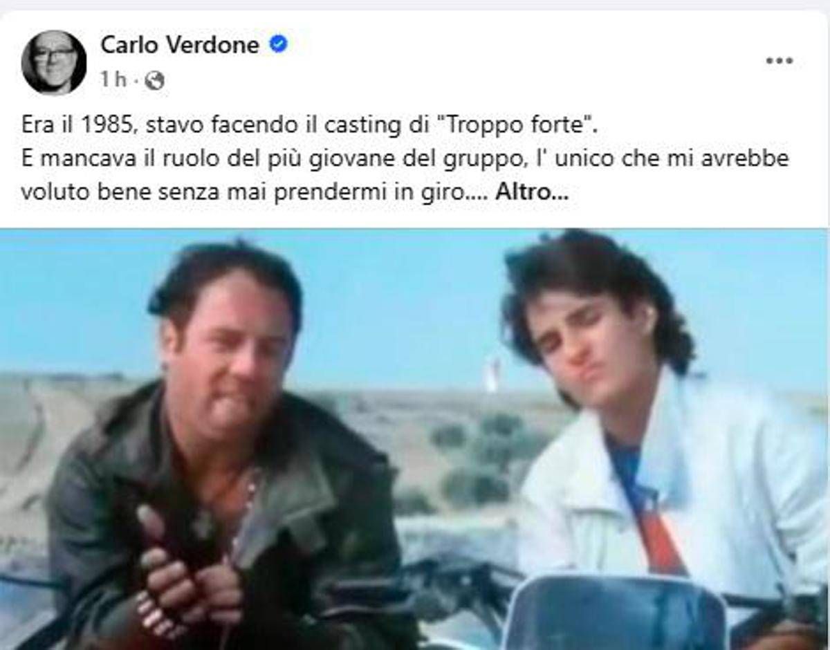 Sanremo, Verdone a Sal Da Vinci: "Oggi 'Troppo Forte' sei tu" - 