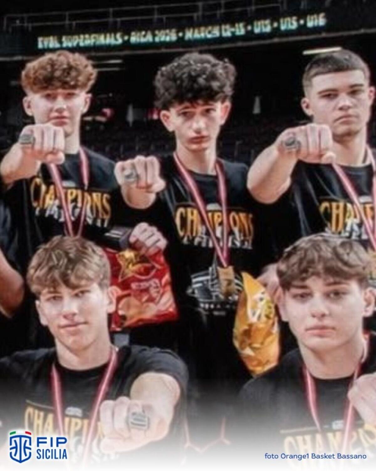 Lorenzo Duscio guida l'Orange1 Bassano alla vittoria della European Youth Basketball League Under-15 per la FIP Pallacanestro - 