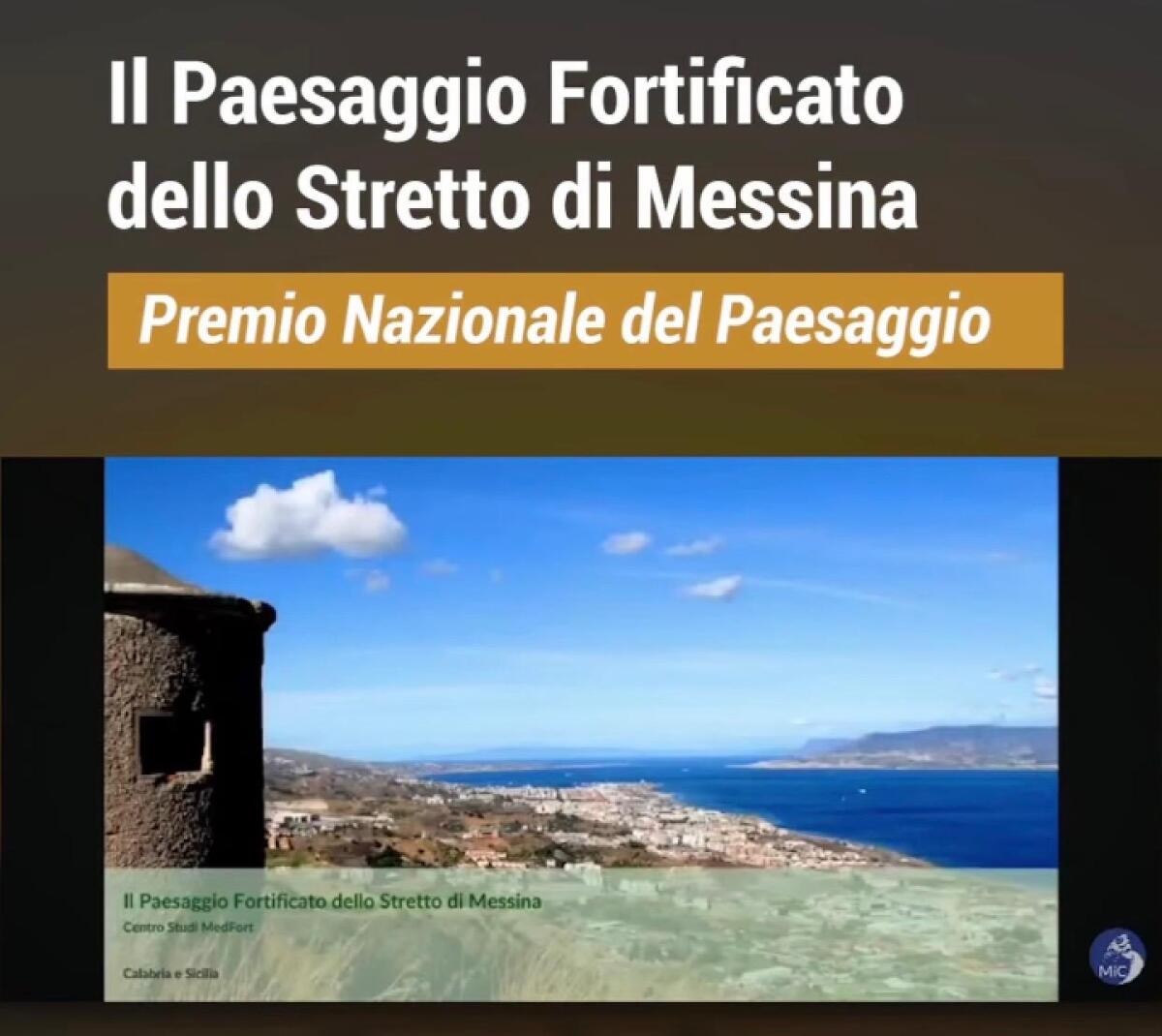 Il Comune di Messina riceve il premio per il progetto “Paesaggio fortificato dello Stretto di Messina” - 