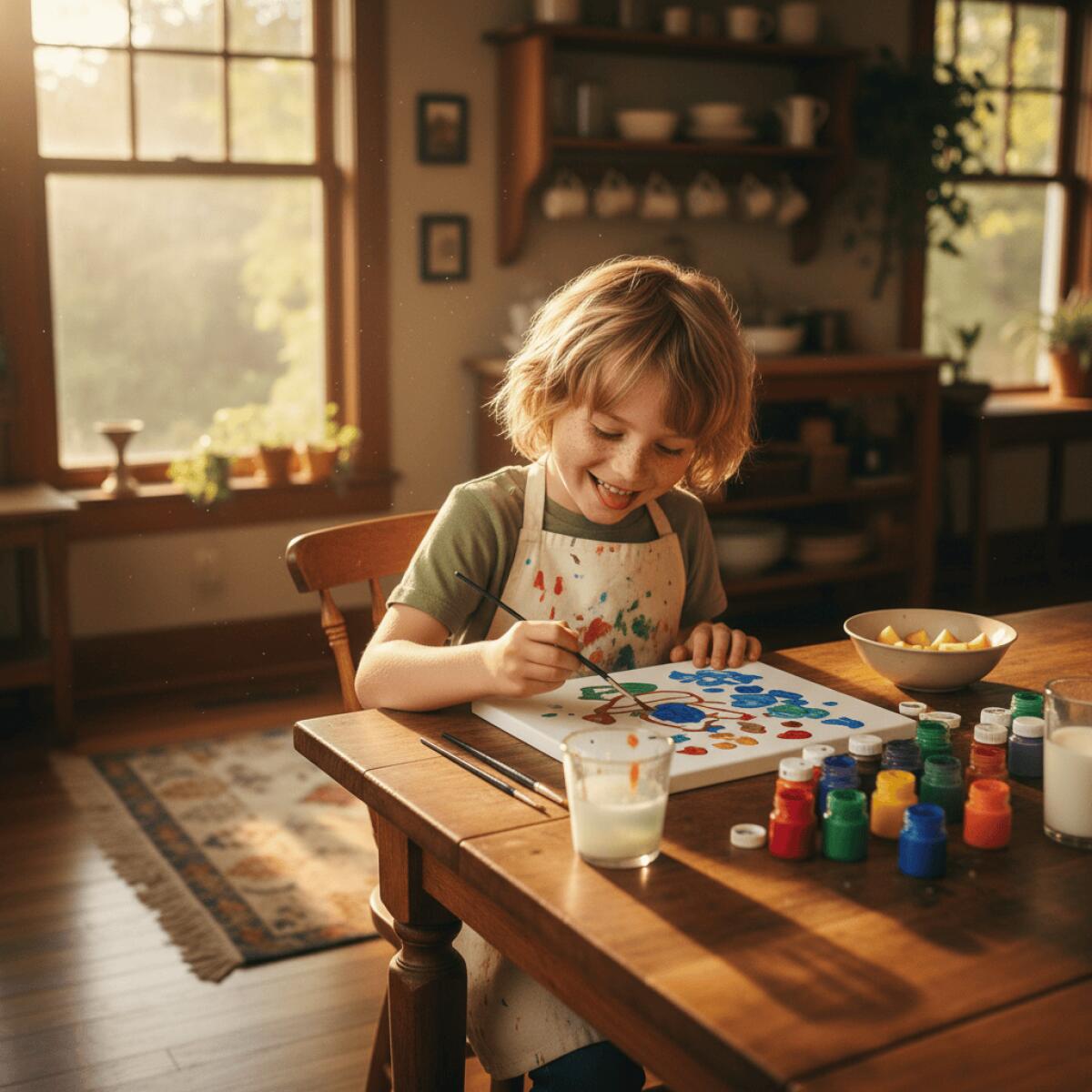 Perché Dipingere con i Numeri è l'Attività Creativa Ideale per i Bambini a Casa - 