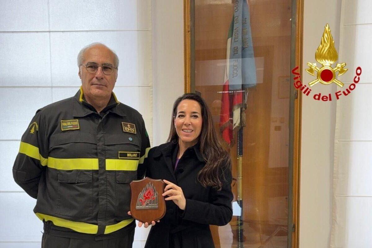 Visita della Vice Presidente del Senato Licia Ronzulli al Comando dei Vigili del Fuoco di Milano