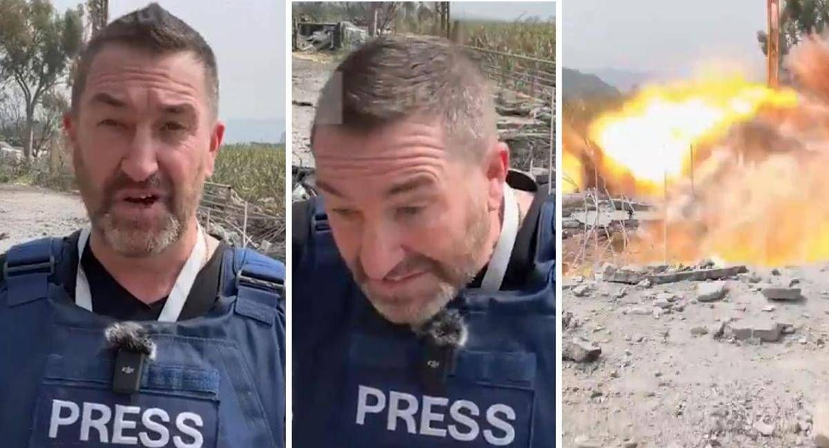 Israele, giornalista in diretta scampa a raid aereo in Libano - 