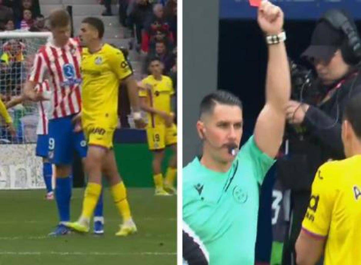 Tocca genitali di Sorloth e viene espulso, cos'è successo in Atletico Madrid-Getafe - 