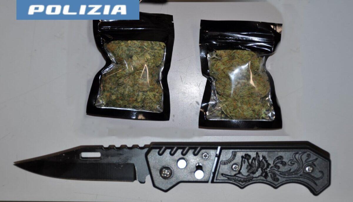Polizia di Catania interviene e denuncia due giovani per possesso di marijuana e coltello a serramanico - 