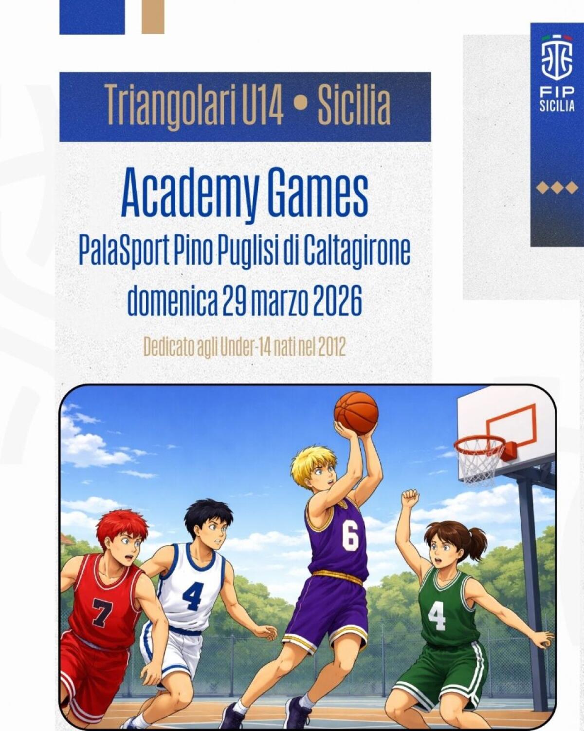 Academy Games: Sessanta Under-14 Siciliani in Campo per la FIP Pallacanestro al PalaSport di Caltagirone - 