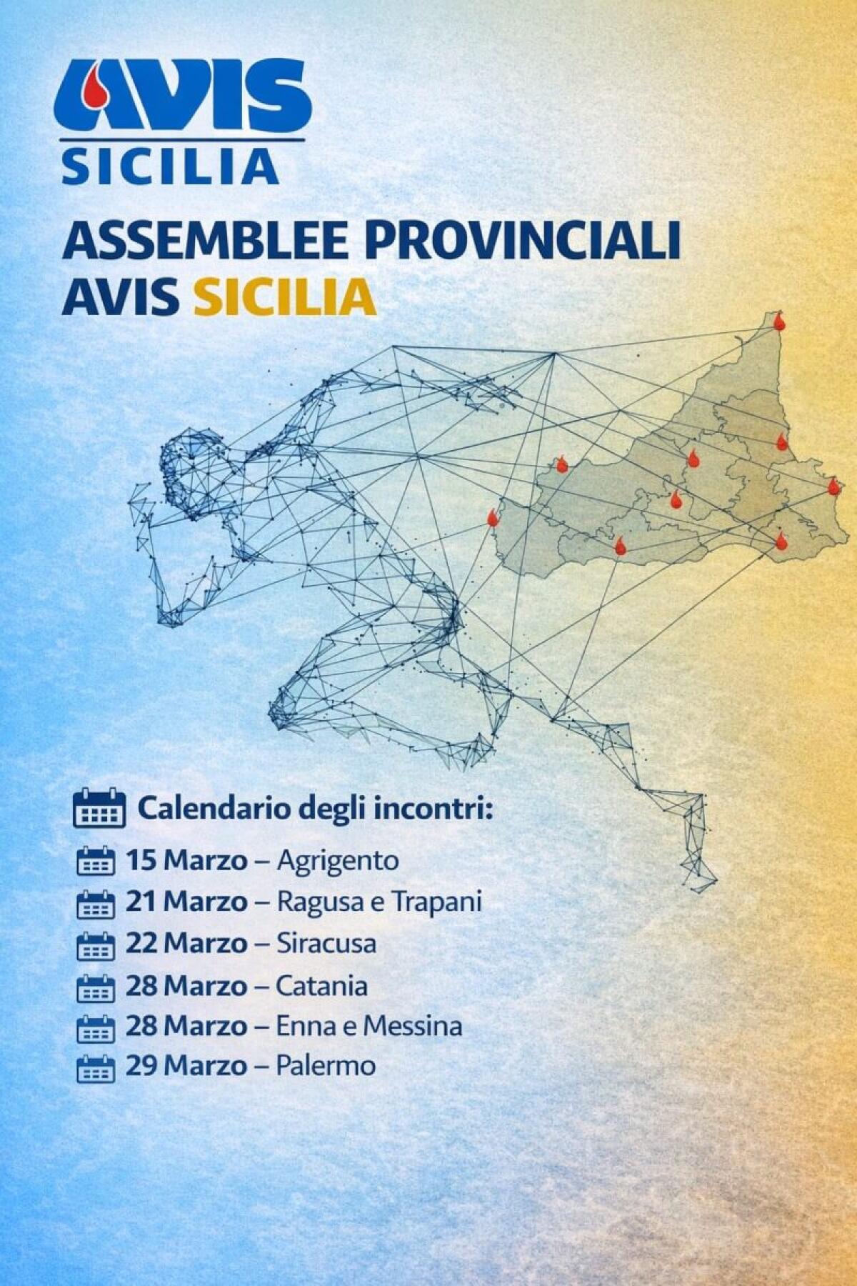 Assemblee provinciali AVIS Sicilia: momento fondamentale per la cultura della donazione e il volontariato regionale - 