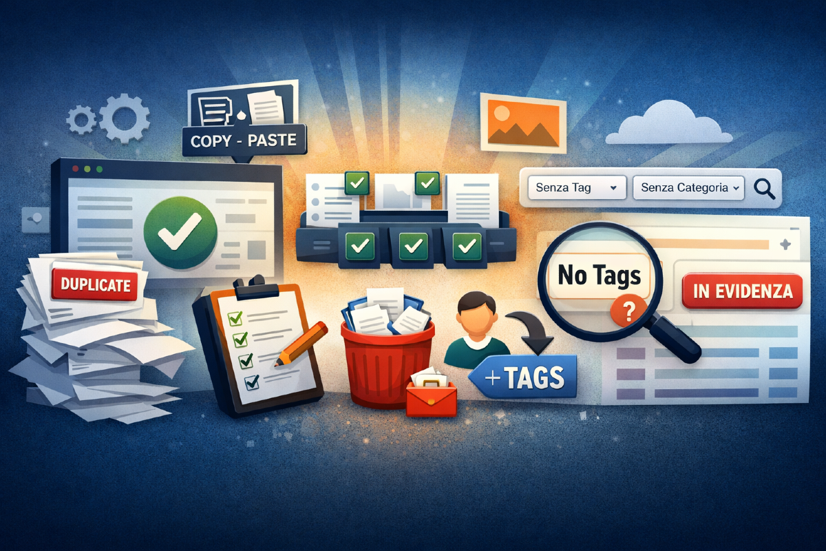 Miglioramenti alla gestione degli articoli: sistema più stabile, più veloce, con azioni in blocco - 