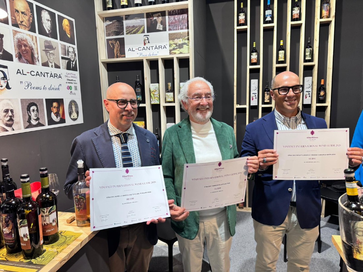 Al‑Cantàra, il rosato Etna doc 2024 vince Best Rosé Wine al 5StarWines 2026 - Credit Foto Confagricoltura Catania