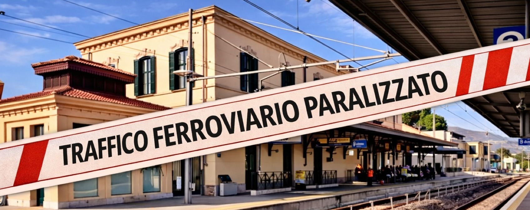 Bagheria, stazione paralizzata: treno fermo dalle 7:50 dopo un'auto sui binari - 