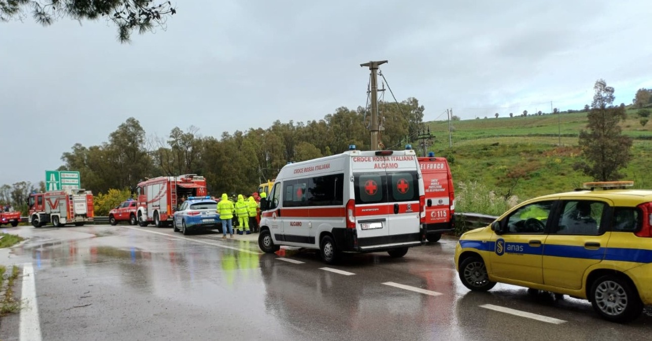 Sicilia: esercitazione antincendio nella galleria Segesta sull'A29 dir Alcamo–Trapani - Credit Foto Anas SpA