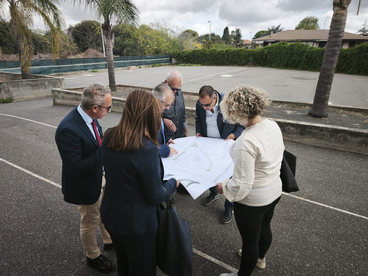 San Giovanni La Punta, sopralluogo per il nuovo asilo nido finanziato dal PNRR - Credit Foto Nino Bellia Sindaco