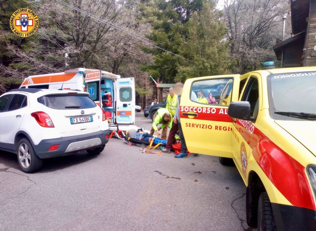 Etna: escursionista inglese di 70 anni soccorsa dopo una caduta alla Grotta Corruccio - Credit foto Soccorso Alpino e Speleologico Siciliano - CNSAS 
