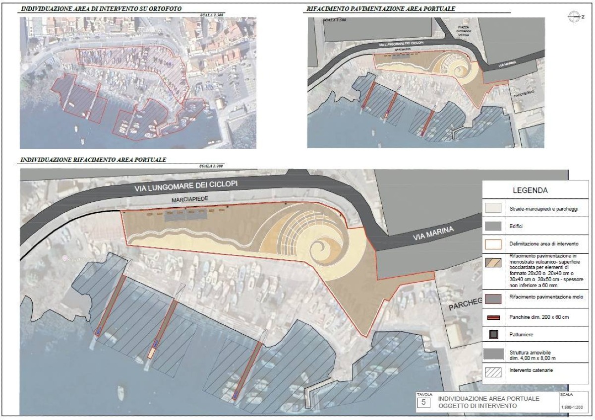 Aci Trezza: aggiudicazione provvisoria da 1,5 mln per lo scalo di alaggio, previsti 50-70 ormeggi - Credit Foto Comune di Aci Castello