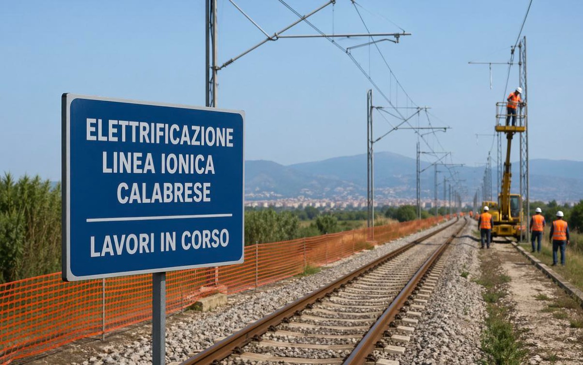 Elettrificazione della dorsale ionica calabrese: lavori verso la conclusione, attivazione prevista nel 2027 - Credit foto Ponte sullo Stretto di Messina