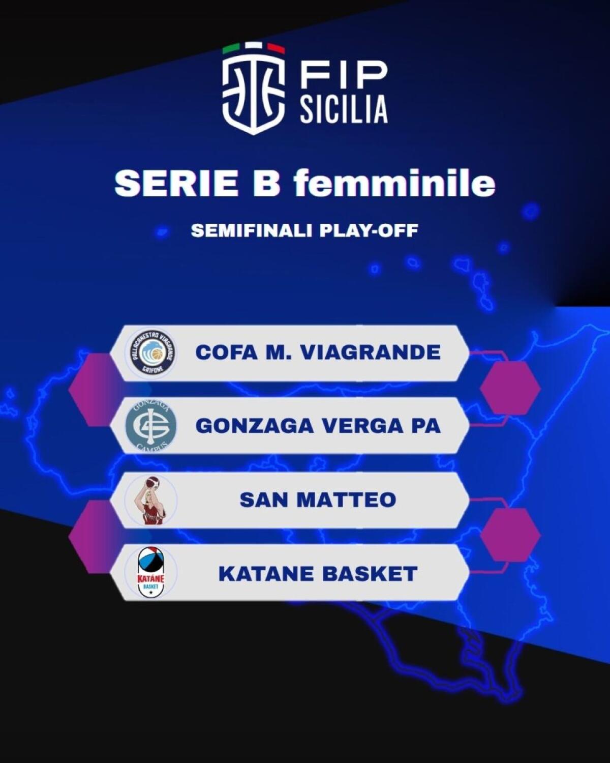 Serie B Femminile: Inizia la Post Season con Cofa Mineraria Viagrande e Gonzaga Verga Palermo tra i Favoriti per la FIP Pallacanestro - 