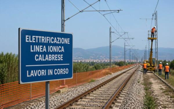 Elettrificazione della dorsale ionica calabrese: lavori verso la conclusione, attivazione prevista nel 2027