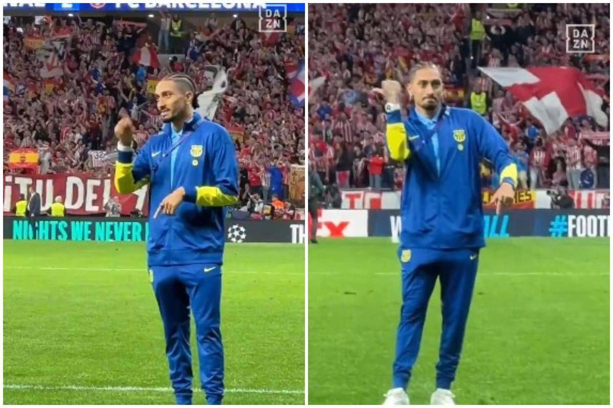 Champions, Raphinha e la profezia (sbagliata) in Atletico-Barcellona - 