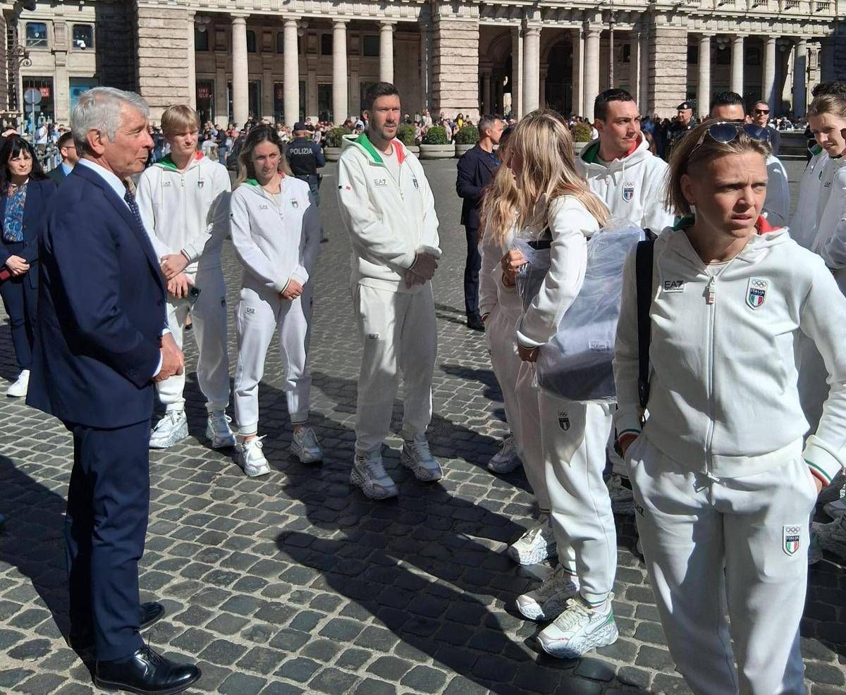 Milano-Cortina, gli azzurri a Palazzo Chigi da Meloni - 