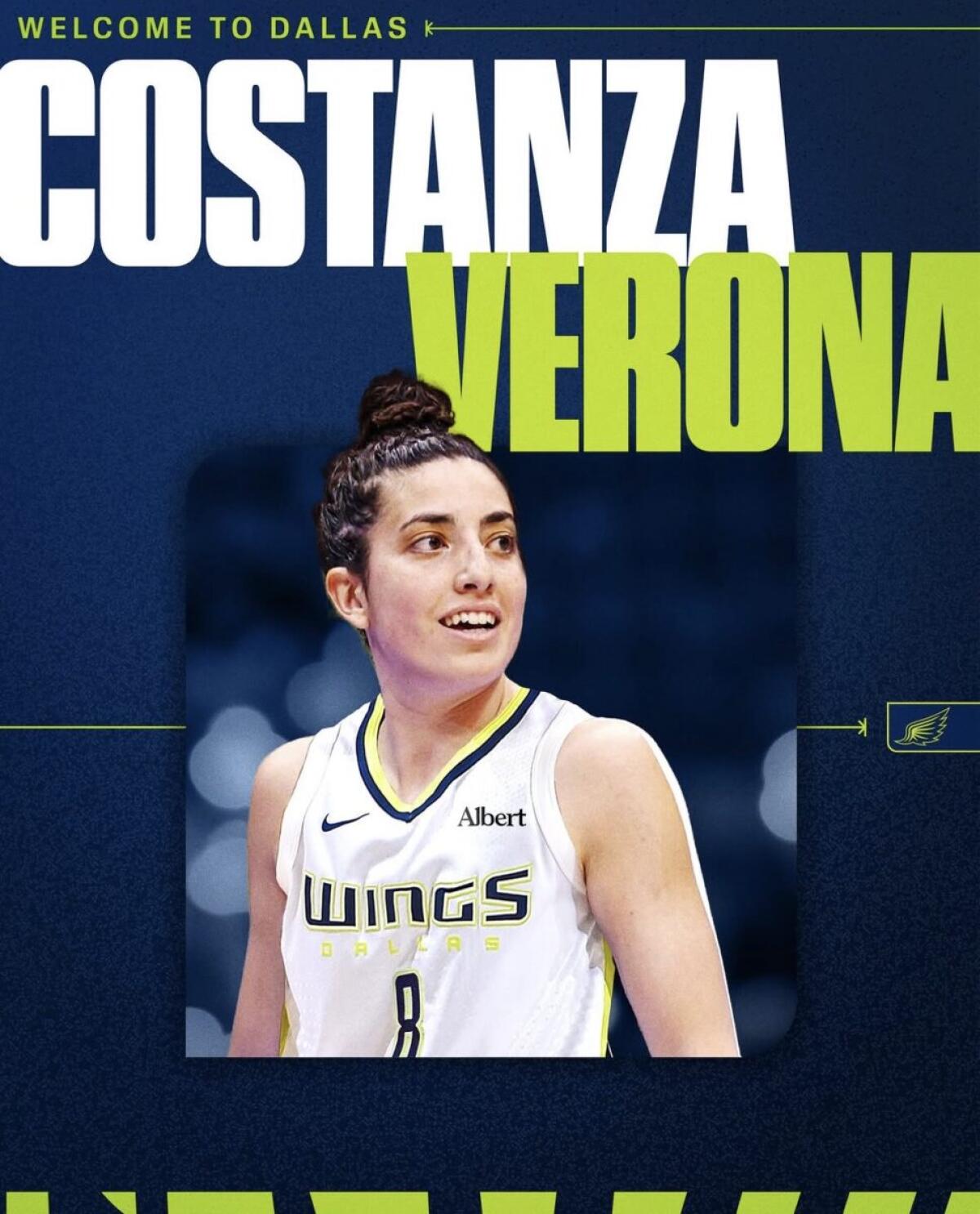 Costanza Verona approda alle Dallas Wings: un passo storico per la FIP Pallacanestro e la pallacanestro siciliana - 