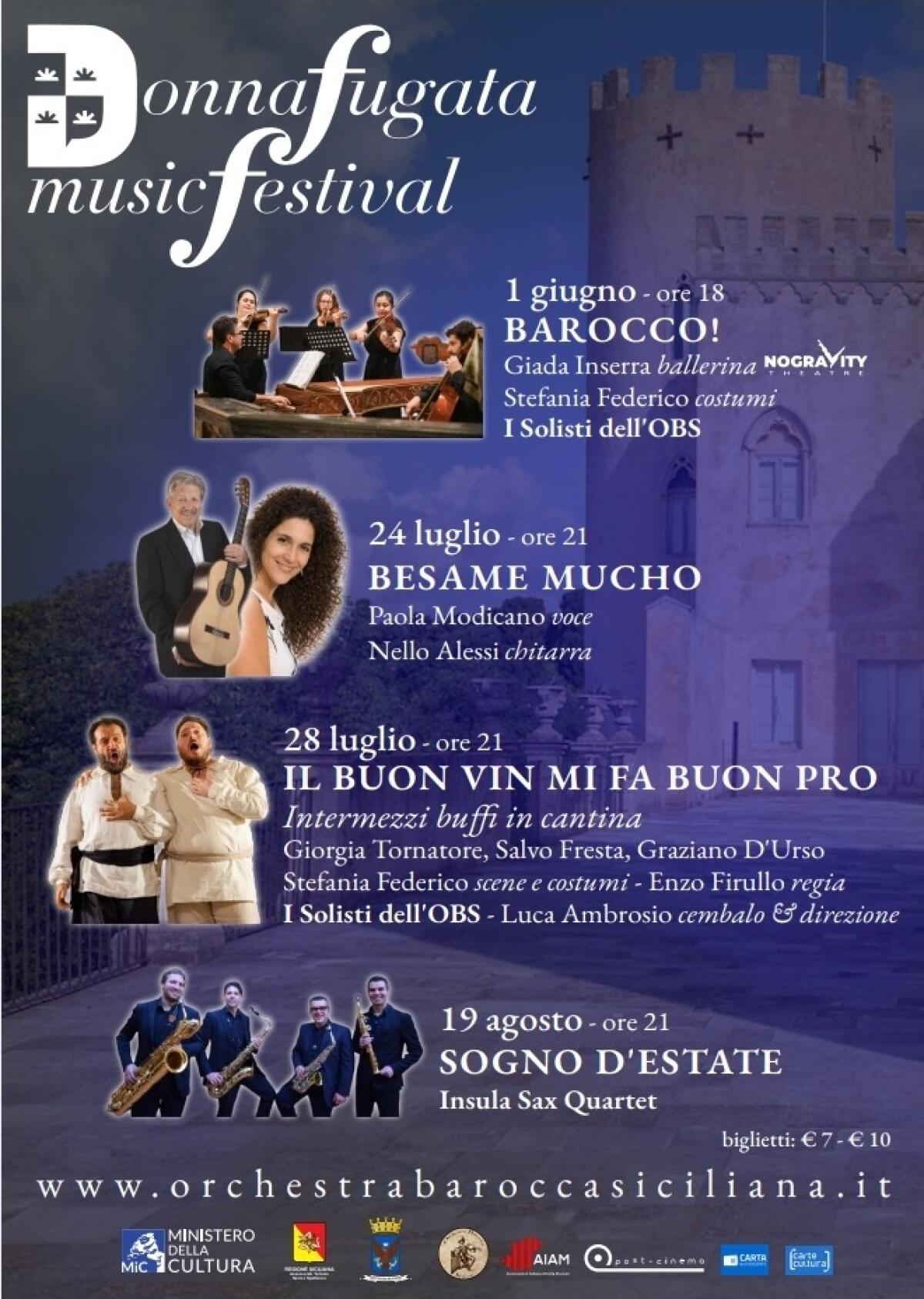 Donnafugata Music Festival: Al via la prima edizione con il concerto "Barocco!" e un ricco cartellone estivo - 