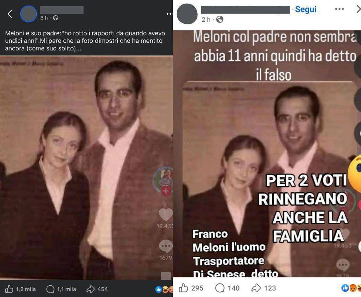 Sul web foto Meloni con il 'padre', Squarta (FdI): "È falso quell'uomo sono io" - 
