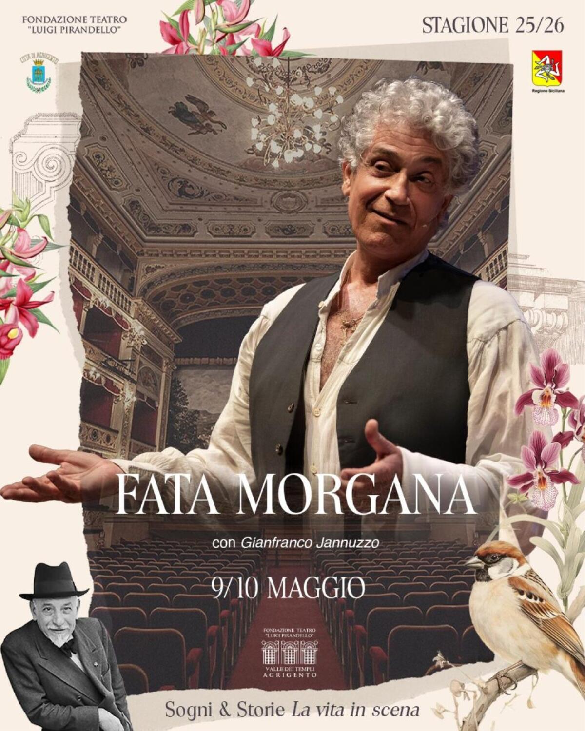 Fata Morgana con Gianfranco Jannuzzo al Teatro Pirandello di Agrigento: un viaggio tra sogni e verità nascoste - 
