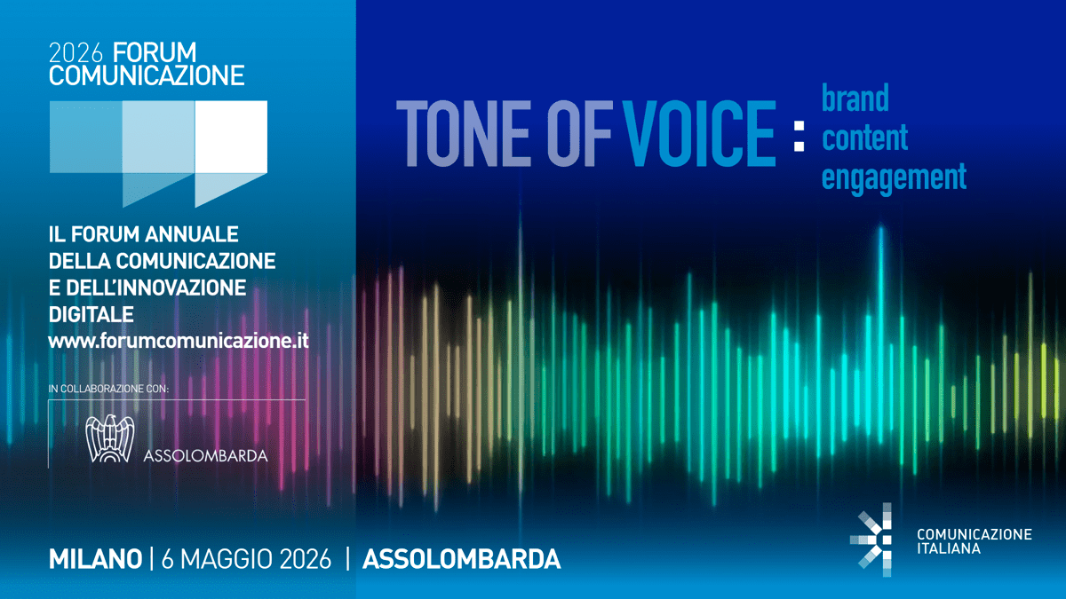 Torna Forum comunicazione, tema 2026 il 'tone of voice' delle organizzazioni - 