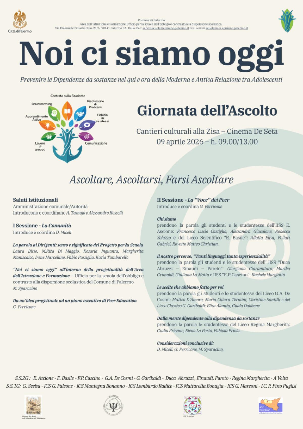 Il Comune di Palermo lancia il progetto “Noi ci siamo oggi” per promuovere la legalità nelle scuole - 