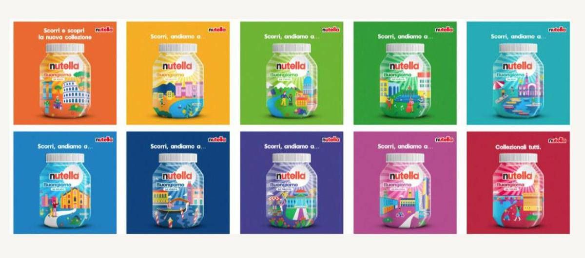 Nutella Buongiorno, la nuova limited edition dedicata a 10 città d’arte italiane﻿