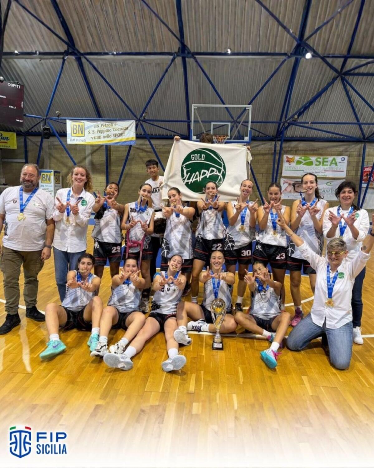Happy Basket Palermo conquista il titolo regionale Under-14 femminile e l'accesso alle finali nazionali FIP Pallacanestro - 