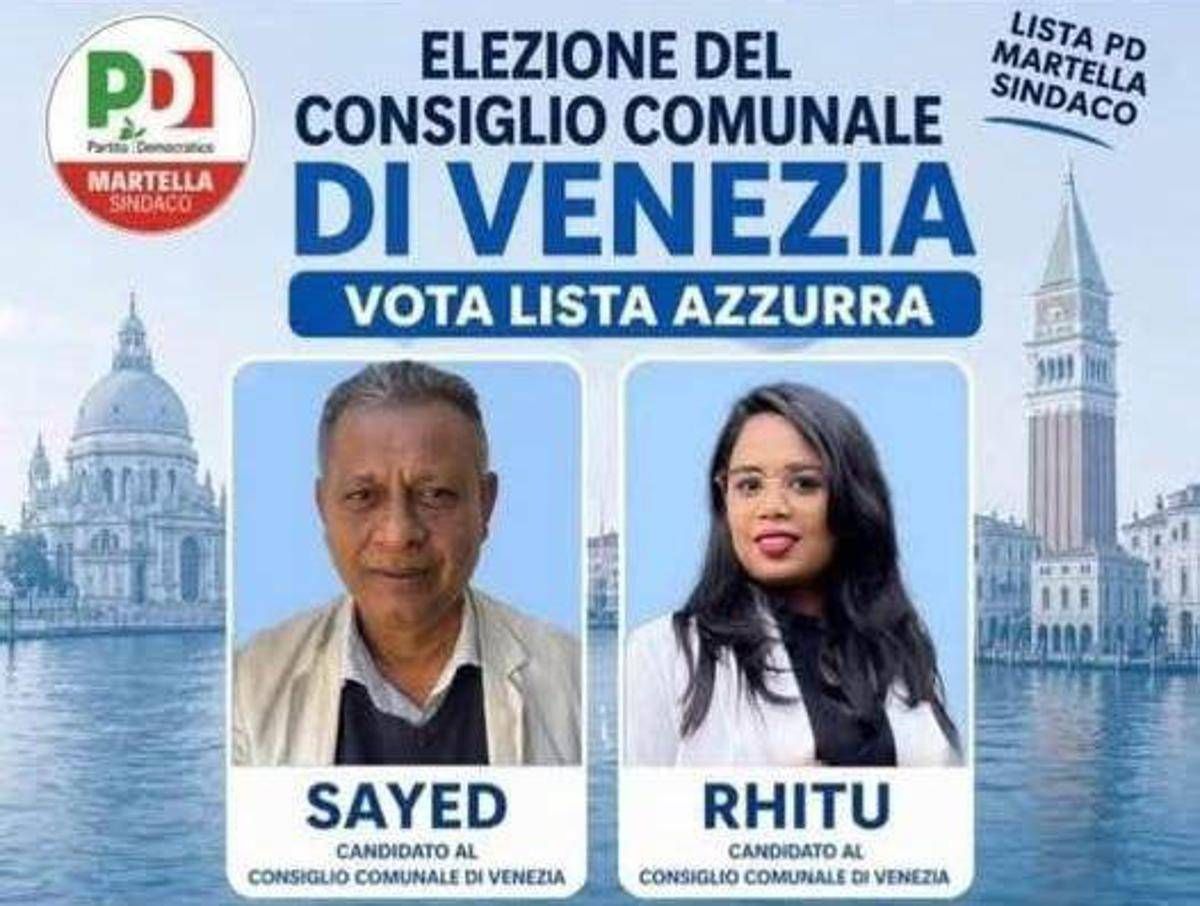 Elezioni comunali Venezia, sei bengalesi nelle liste del Pd. Speranzon: "Che ne pensano le donne Dem?" - 