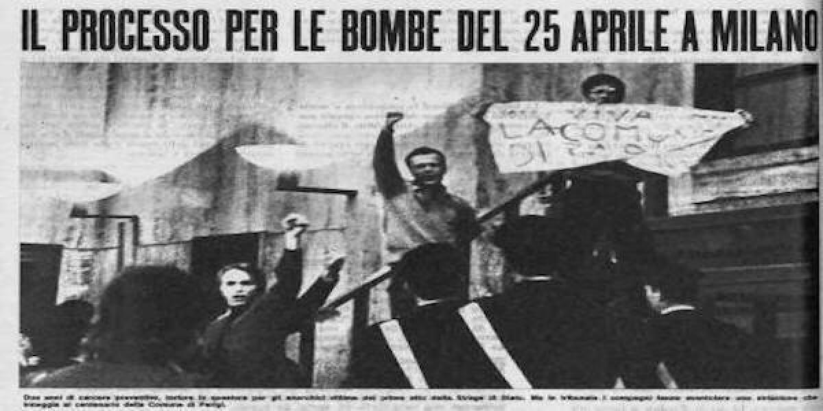 Due attentati a Milano provocano venti feriti: sono i primi attentati degli anni di piombo (25 aprile 1969) - 