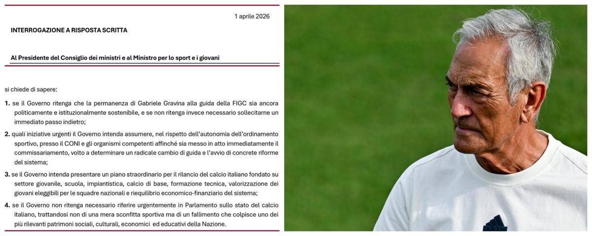 Fallimento Italia, 40 senatori a Meloni: "Gravina si dimetta". Anche l'uomo di Trump Zampolli lo boccia - 