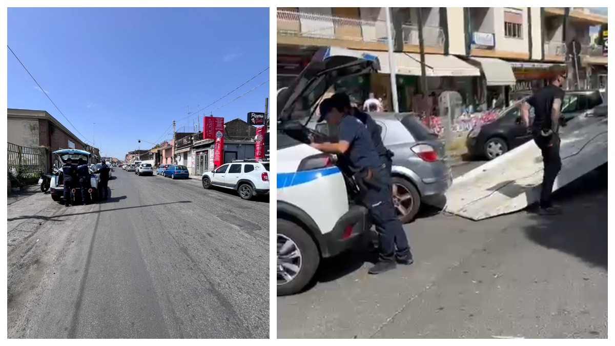 Catania, 218 provvedimenti: controlli straordinari della Polizia Locale nelle periferie - Credit Foto Comune di Catania