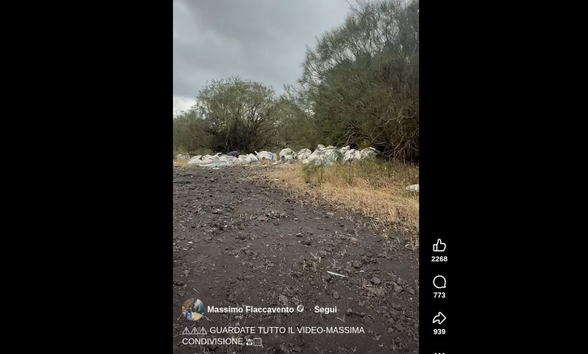 Rifiuti abbandonati sull'Etna: la denuncia social della guida Massimo Flaccavento - Credit Foto/ Video Massimo Flaccavento