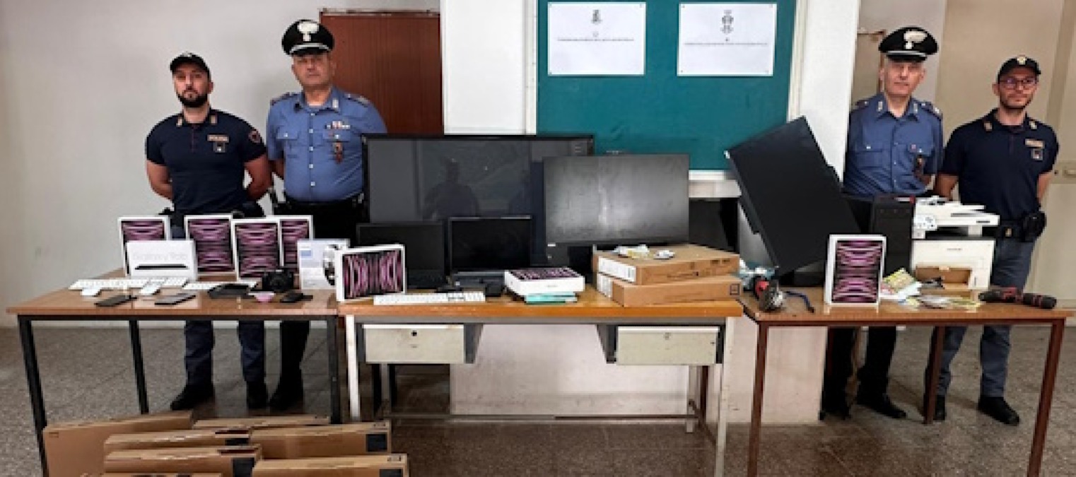 Furti tra Sant'Agata e San Fratello: perquisizioni, sequestri e cinque indagati - Credit Foto Questura di Messina
