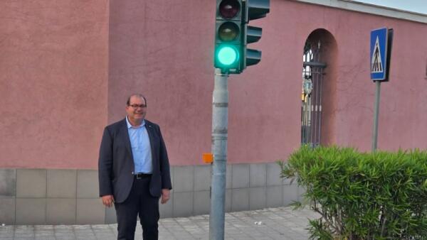 San Gregorio di Catania: ammodernato il semaforo di via Roma, testato dal sindaco Sgroi