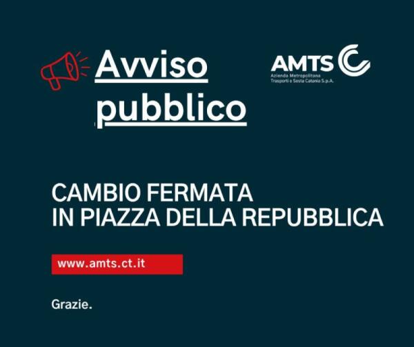 Catania, cambia il capolinea in Piazza della Repubblica: sette linee interessate dal 15 maggio