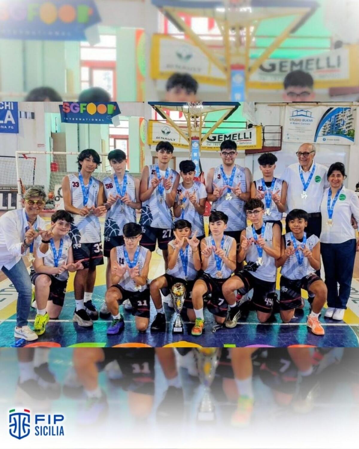 Happy Basket Palermo trionfa nel campionato regionale Under-14 FIP Pallacanestro con un percorso perfetto - 