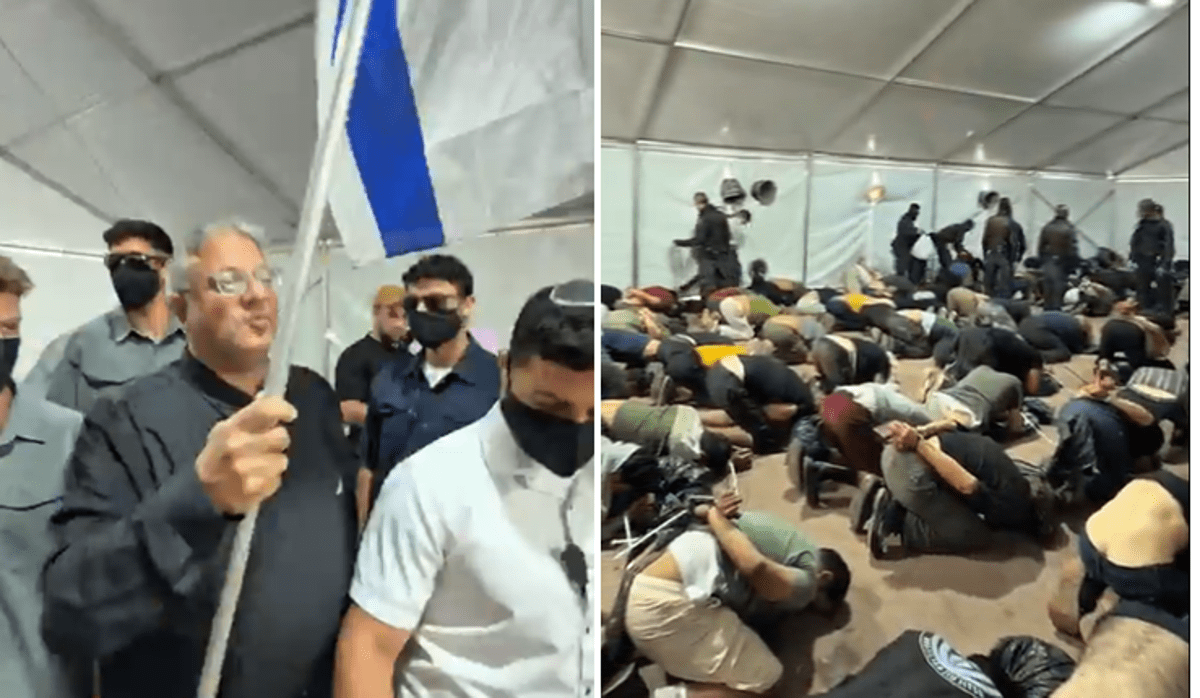 Flotilla, ministro Ben Gvir tra attivisti detenuti e inginocchiati. Meloni-Tajani: "Inaccettabile". Convocato ambasciatore - 