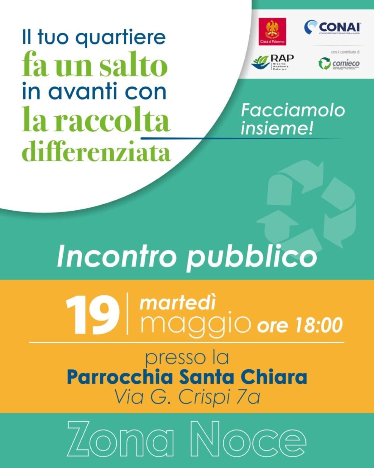 Raccolta Differenziata in Partenza: Il Comune di Palermo Informa i Residenti della Noce con un Incontro Pubblico - 