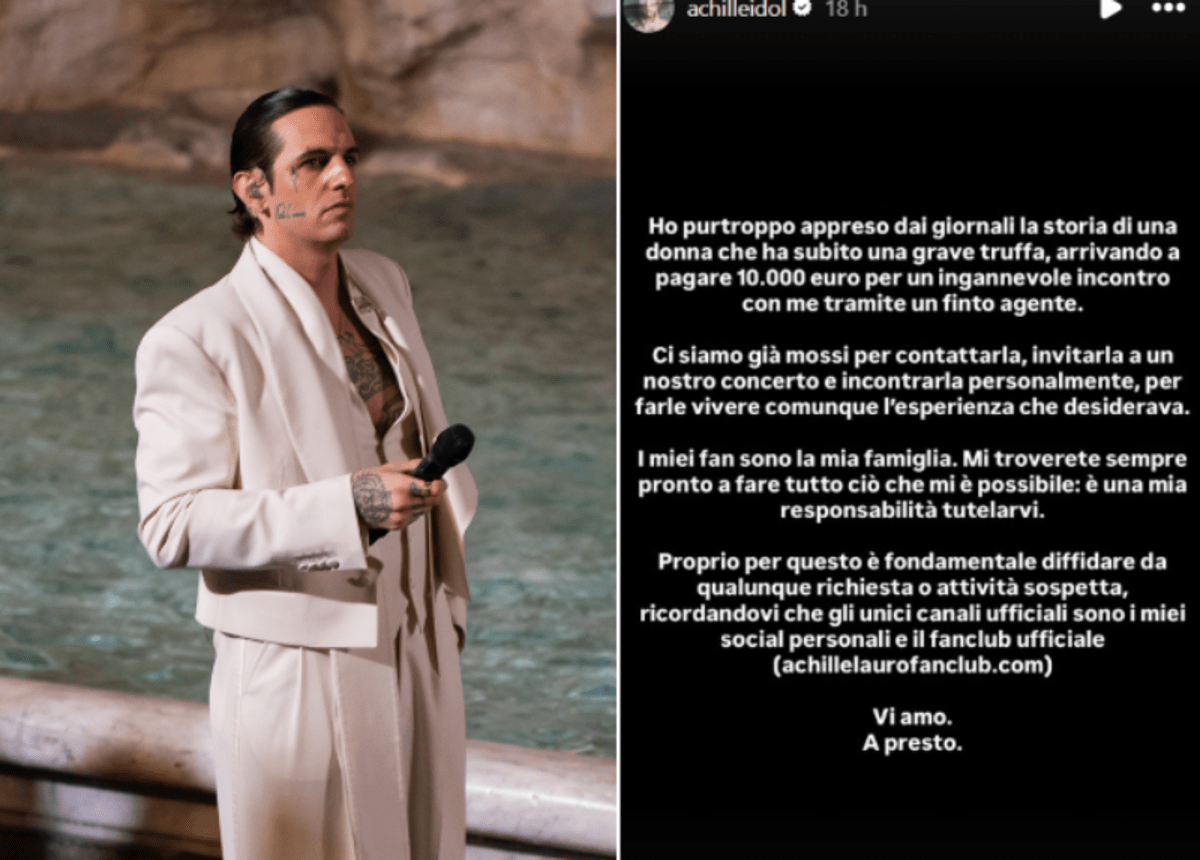 Paga 10mila euro per incontrare Achille Lauro, ma è una truffa: il gesto del cantante - 