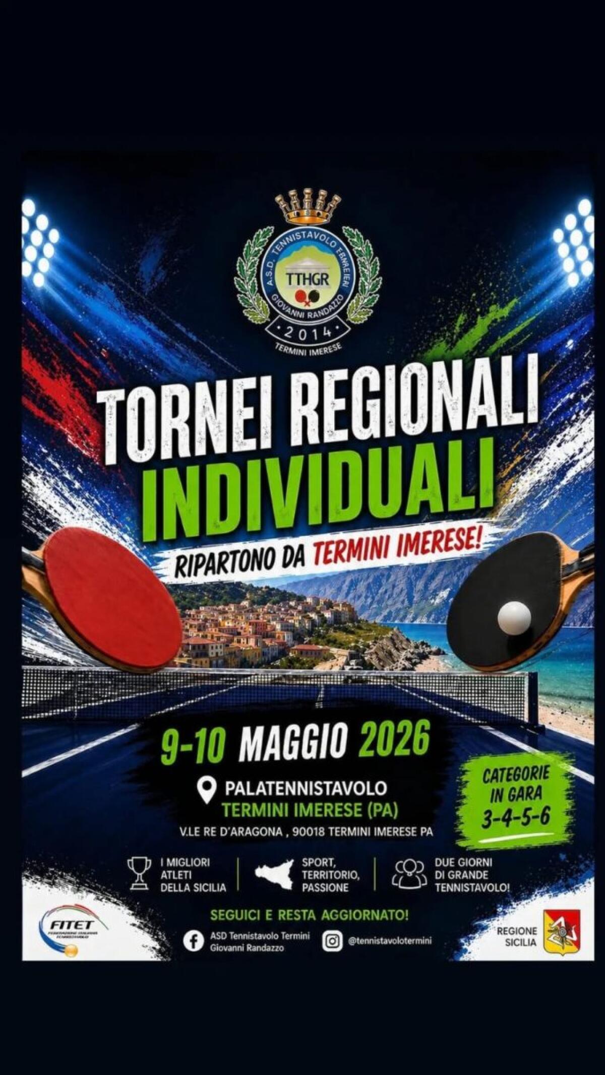 Torneo Regionale Fitet Sicilia: Ultimi Giorni per le Iscrizioni a Termini Imerese - 