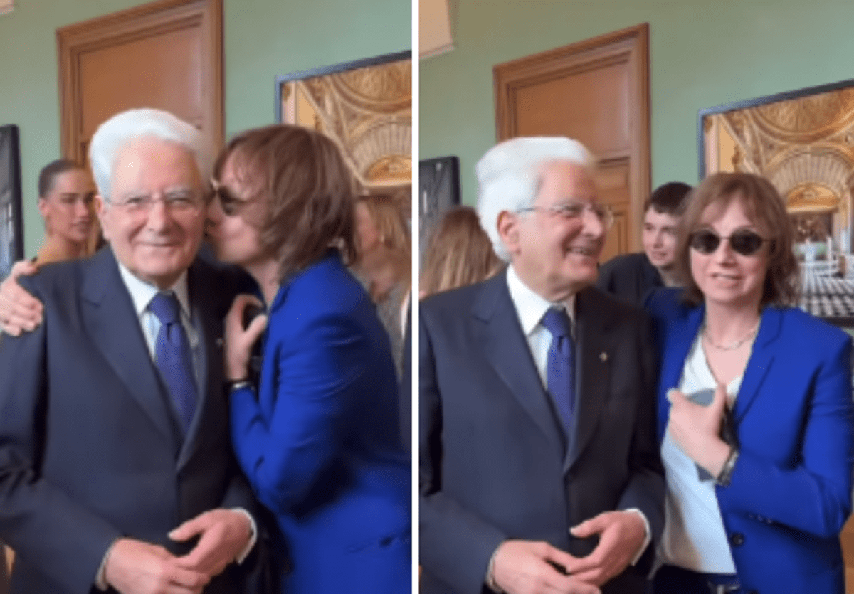 Gianna Nannini bacia... Mattarella: il video virale e la dedica al Presidente della Repubblica - 