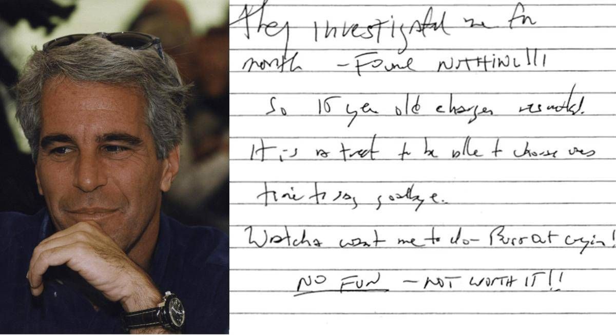 Jeffrey Epstein, il biglietto choc prima della morte: "Indagato per mesi, non hanno trovato nulla" - 