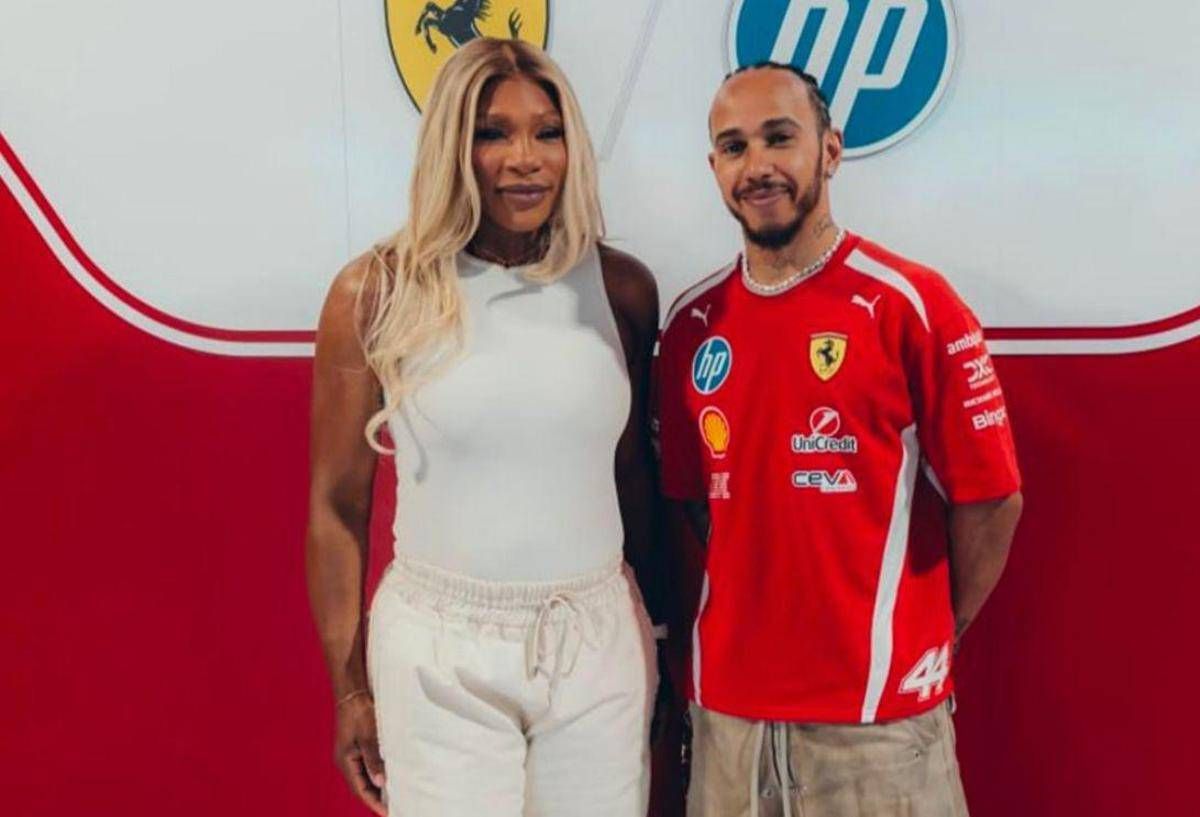 Gp Miami, Serena Williams nel box Ferrari con Hamilton e Leclerc: "Sono venuta a salutare i miei amici" - 